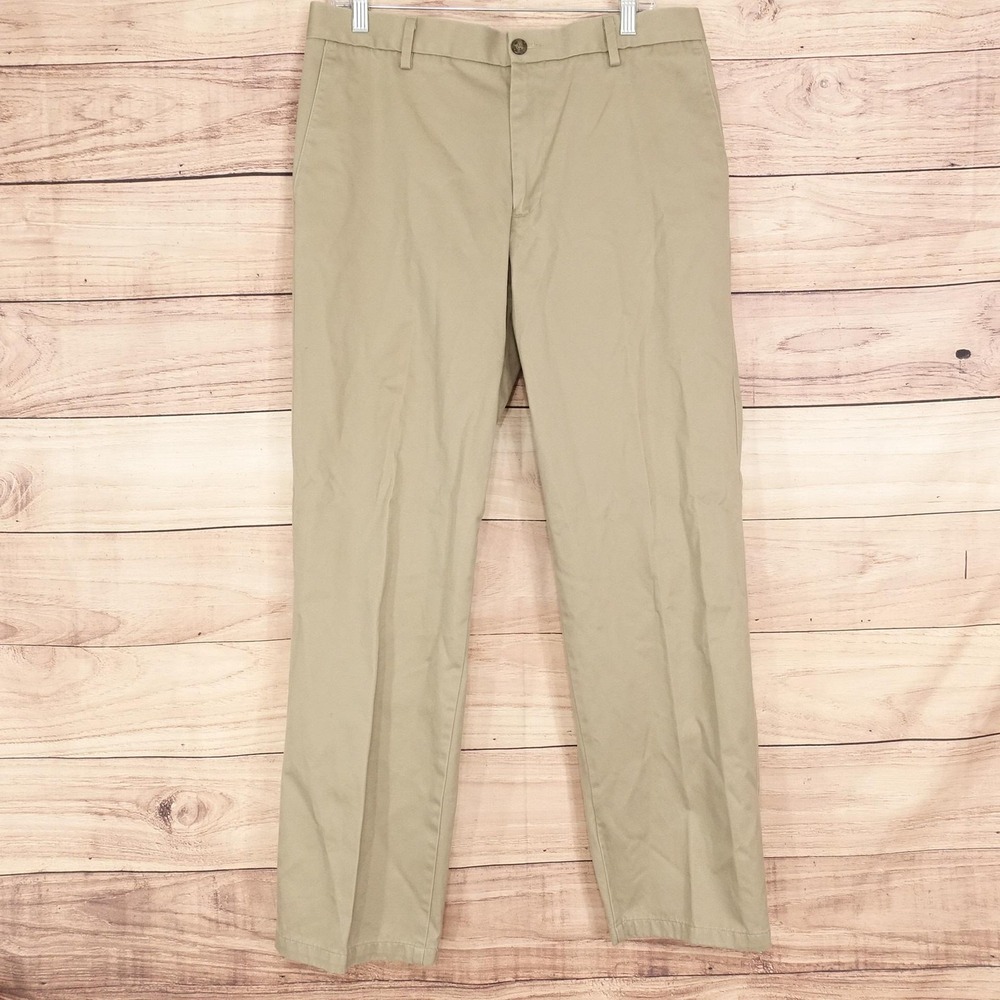 Dockers Signature Khaki Chino Pants Mens 34x32 Beige Straight Fit D2